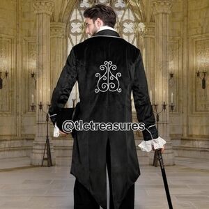 Medieval Steampunk Tailcoat Jacket Gothic Victorian Frock Coat 2X Mens